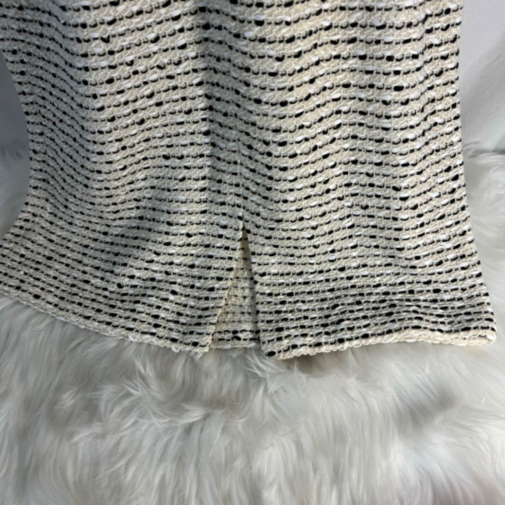 St. John Wool Blend Short Sleeve Color Block Sheath Dress Sz 12 - Picture 4 of 6